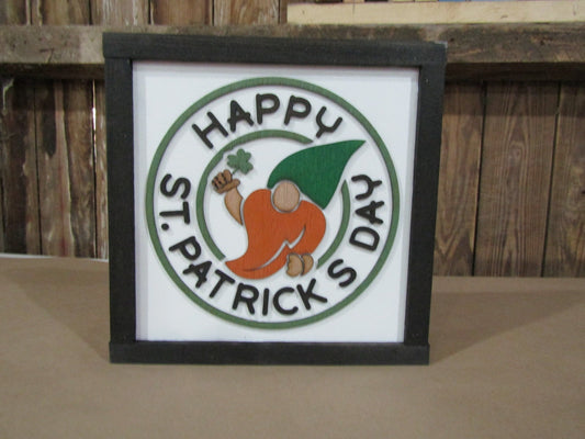 Luck O' The Irish Wood Sign Gnome St Paddys Day St Patricks Day Irish –  Footsteps in the Past