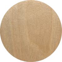 Circular wooden texture with natural grain patterns, isolated on a black background.