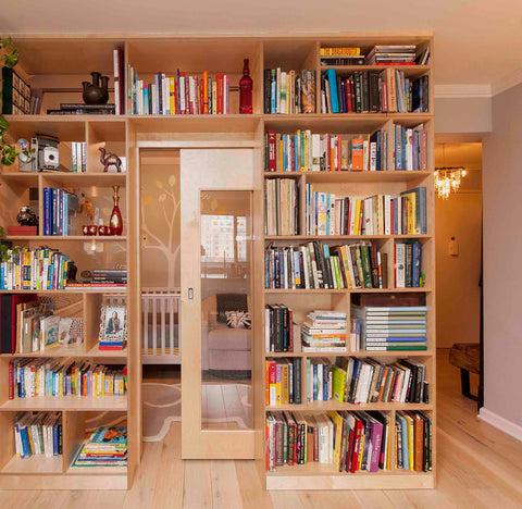 A bookshelf full of books
