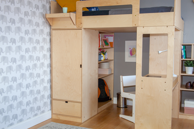 schijf astronomie Eerlijk Aspen Space-Saving Loft Bed with Desk and Closet | Casa Kids