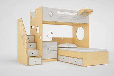 Marino L Shaped Bunk Bed