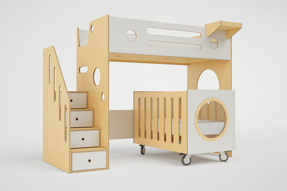 baby crib bunk bed