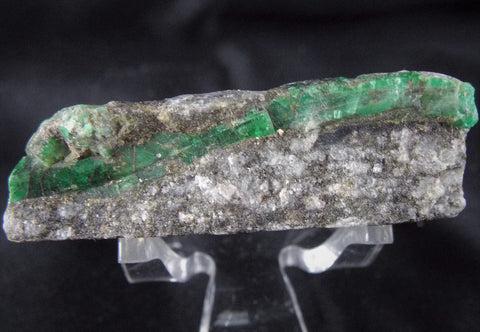 Emerald Mineral Specimen Crystal Rock Matrix