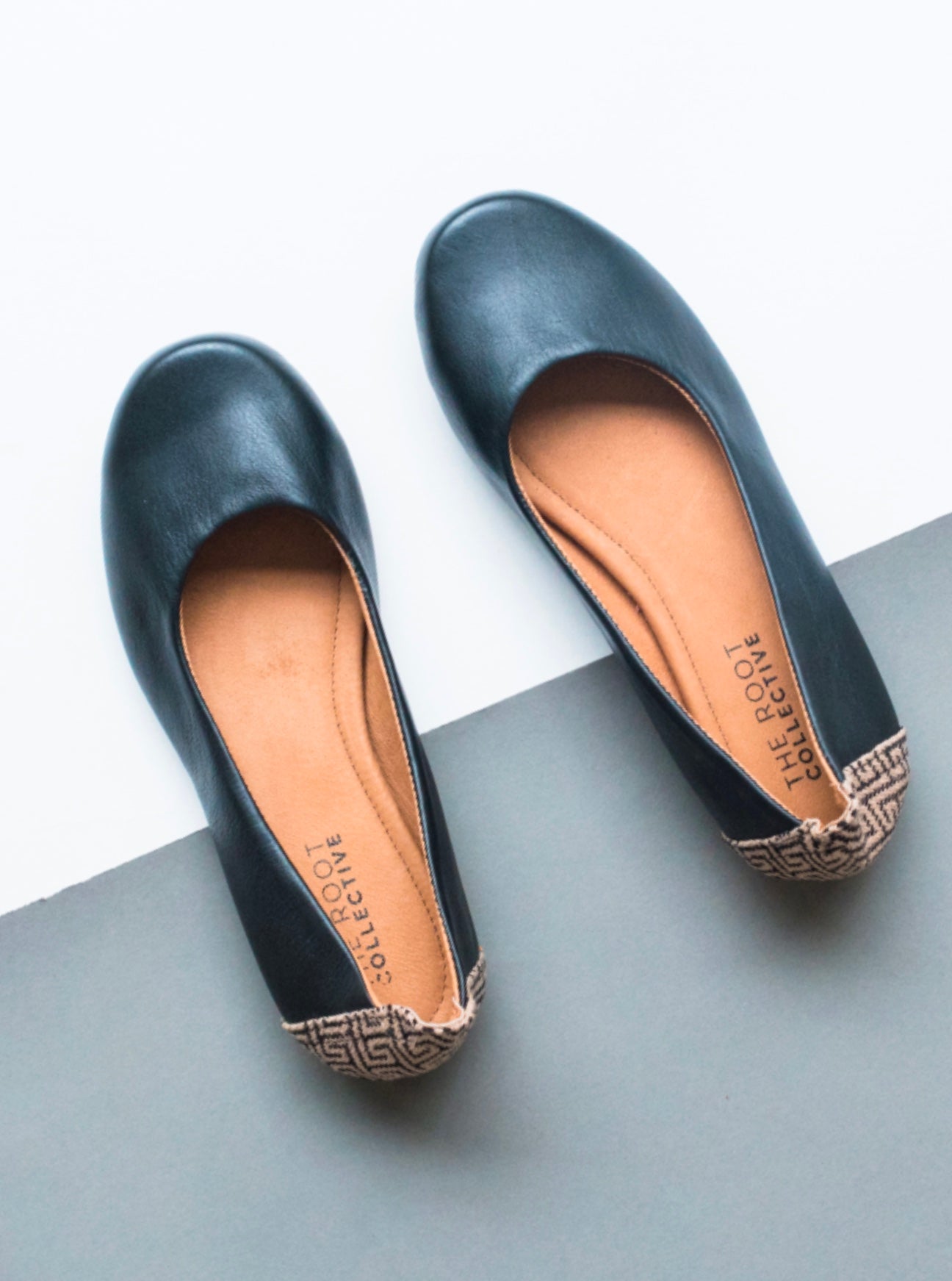 Gaby Flat in Noir Leather (FINAL SALE)