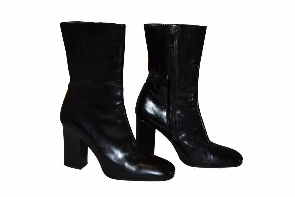 gucci black leather boots