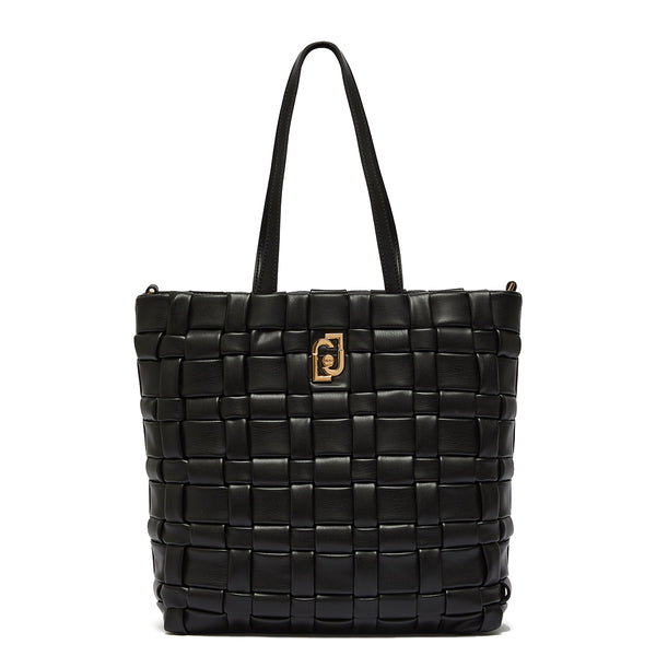 Liu Jo - Shopping bag intrecciata ecosostenibile Black - AA2236E0015 - BLACK