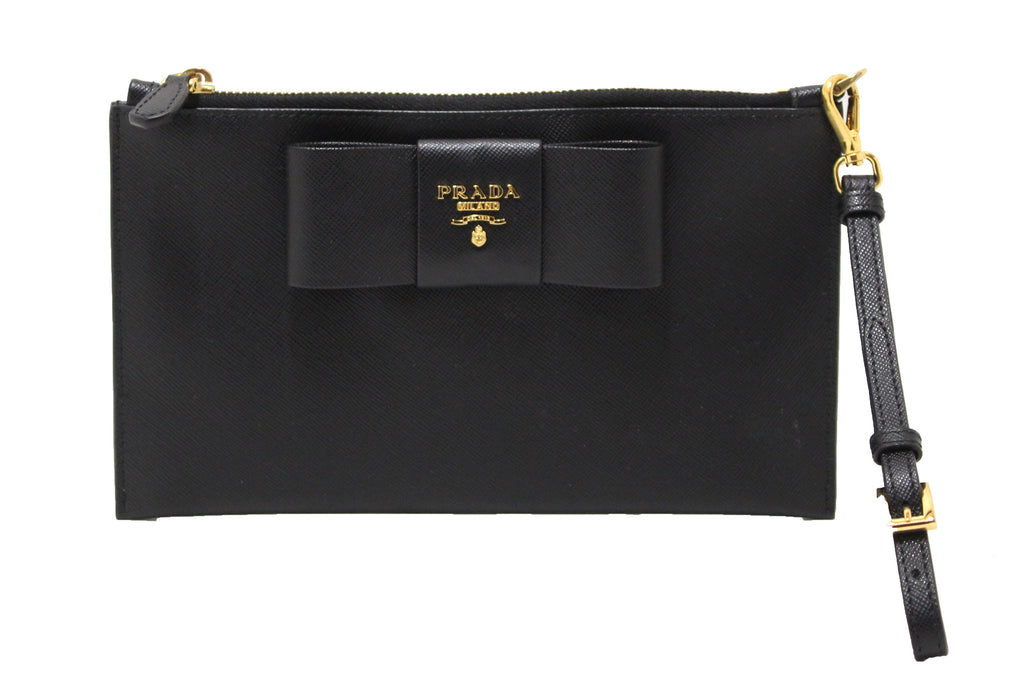 prada black wristlet