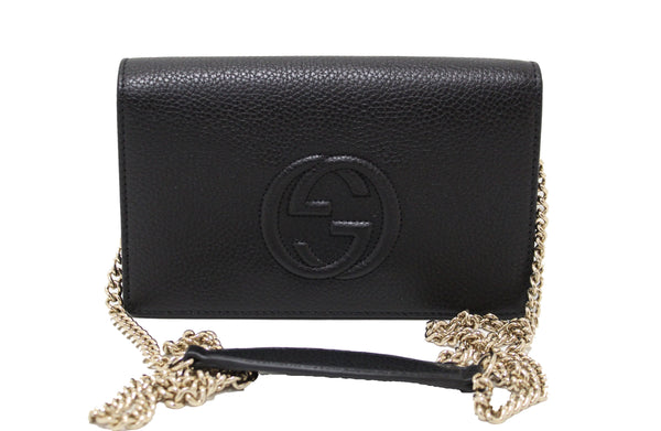 NEW Gucci Soho Disco Leather Wallet On Chain Cross Body Bag – Italy Station