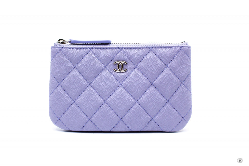 Chanel Classic Mini Pouch Lt. Purple / NF289 Caviar Pouch Shw – Italy  Station