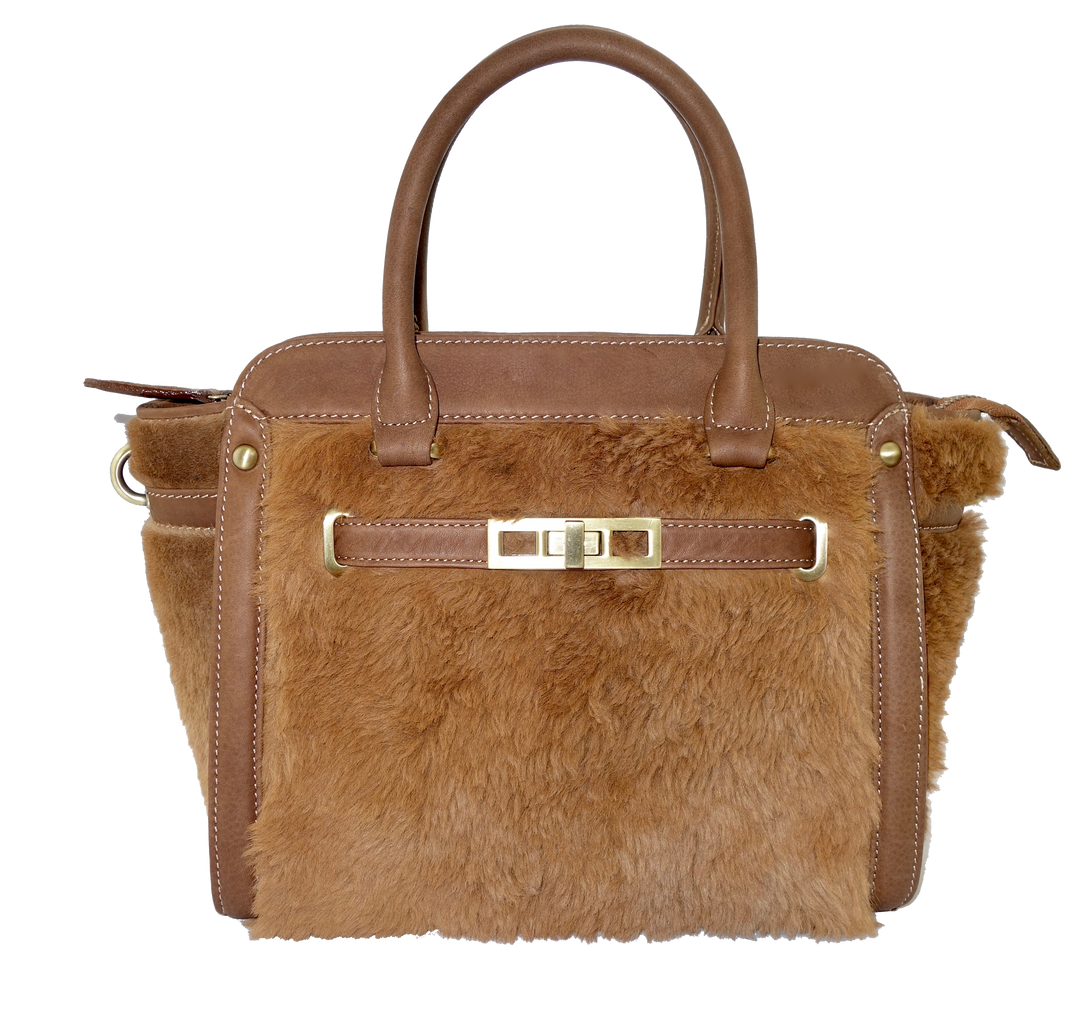 Roo Fur Birkin Style Handbag – Genuine UGG PERTH