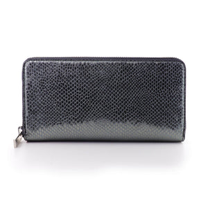 Women's Small Card Case Wallet with Flap - Croco Embossed Black – COLDFIRE