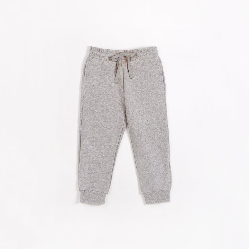 Capri length jogger style pyjama pants, grey hearts, medium (M). Colour:  grey. Size: m