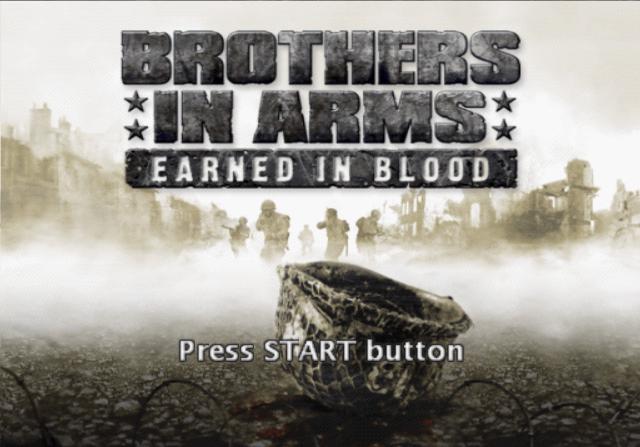 brothers in arms earned in blood playstation2