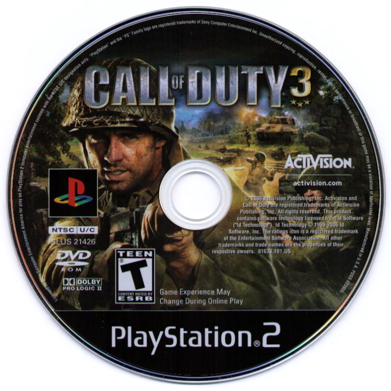 call of duty 3 playstation 2