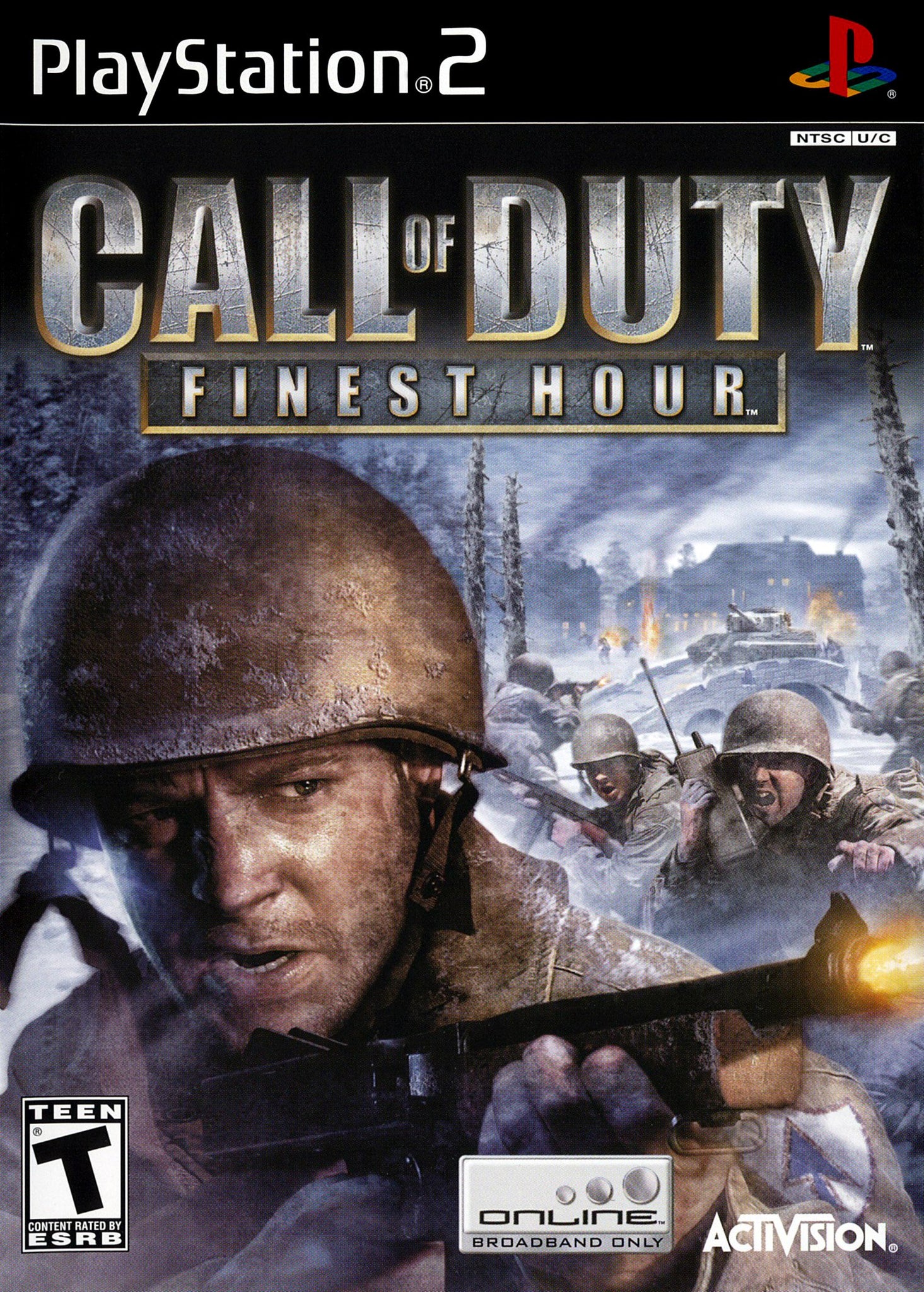 Playstation 2 Call of Duty: Finest Hour PS2 Complete Game