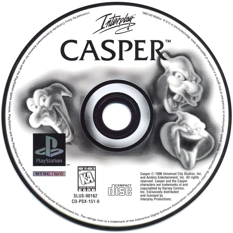 casper playstation 1 game