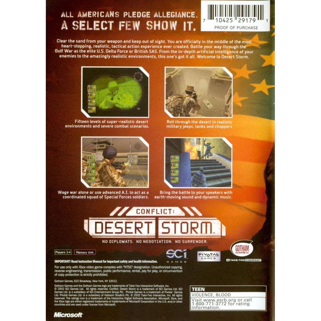 conflict desert storm xbox 360 compatibility