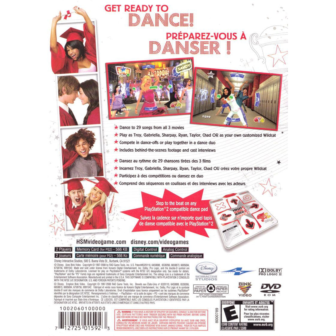 Disney High School Musical 3: Senior Year Dance! - PlayStation 2 (PS2) Game