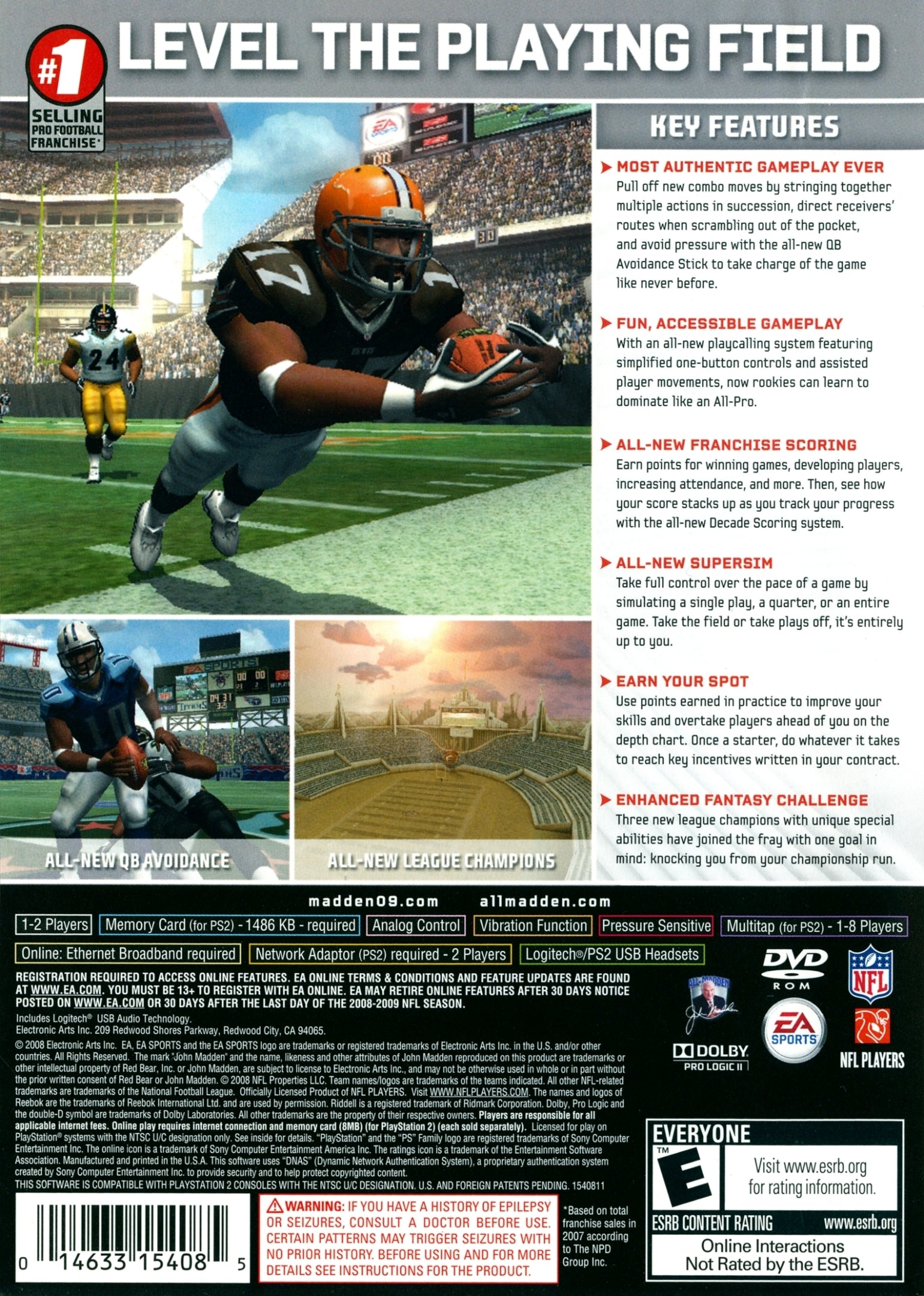 Madden NFL 08 [SLUS 21638] (Sony Playstation 2) - Box Scans (1200DPI) :  Electronic Arts : Free Download, Borrow, and Streaming : Internet Archive