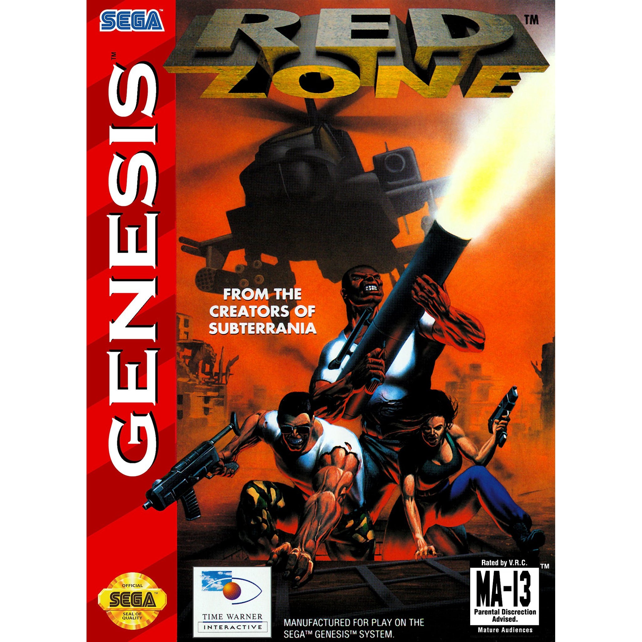 Red Zone - Sega Genesis Game – Your Gaming Shop