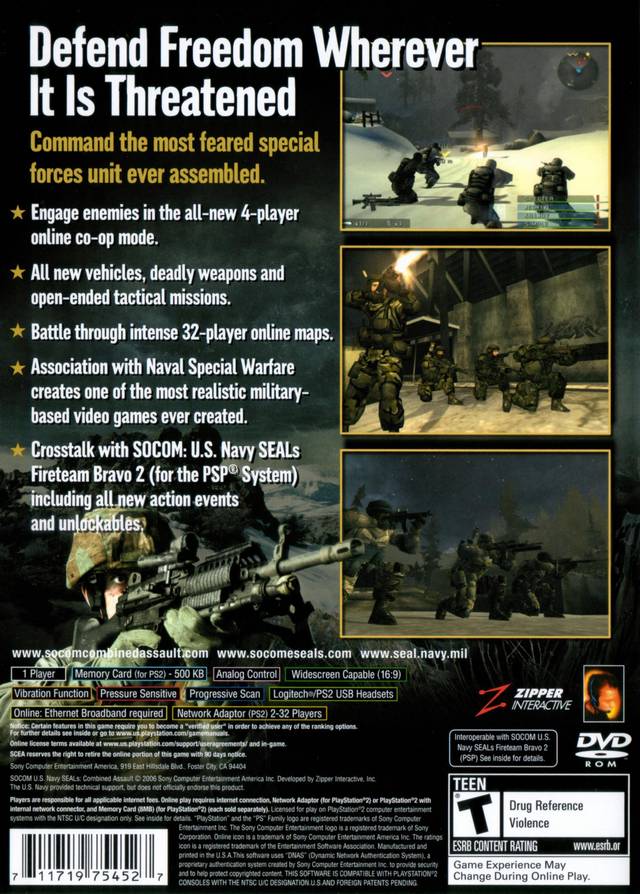 Socom U S Navy Seals Combined Assault Playstation 2 Ps2 Game Your Gaming Shop