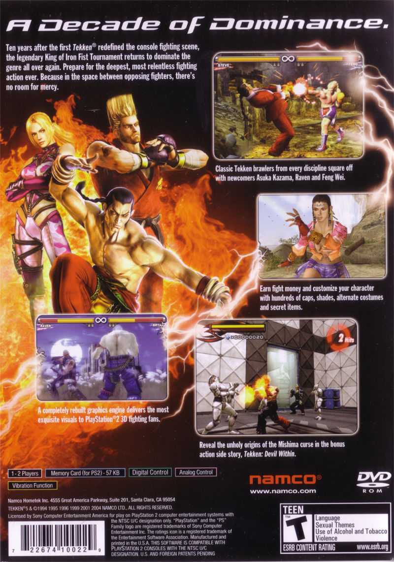 download combo christie tekken 5 ps2