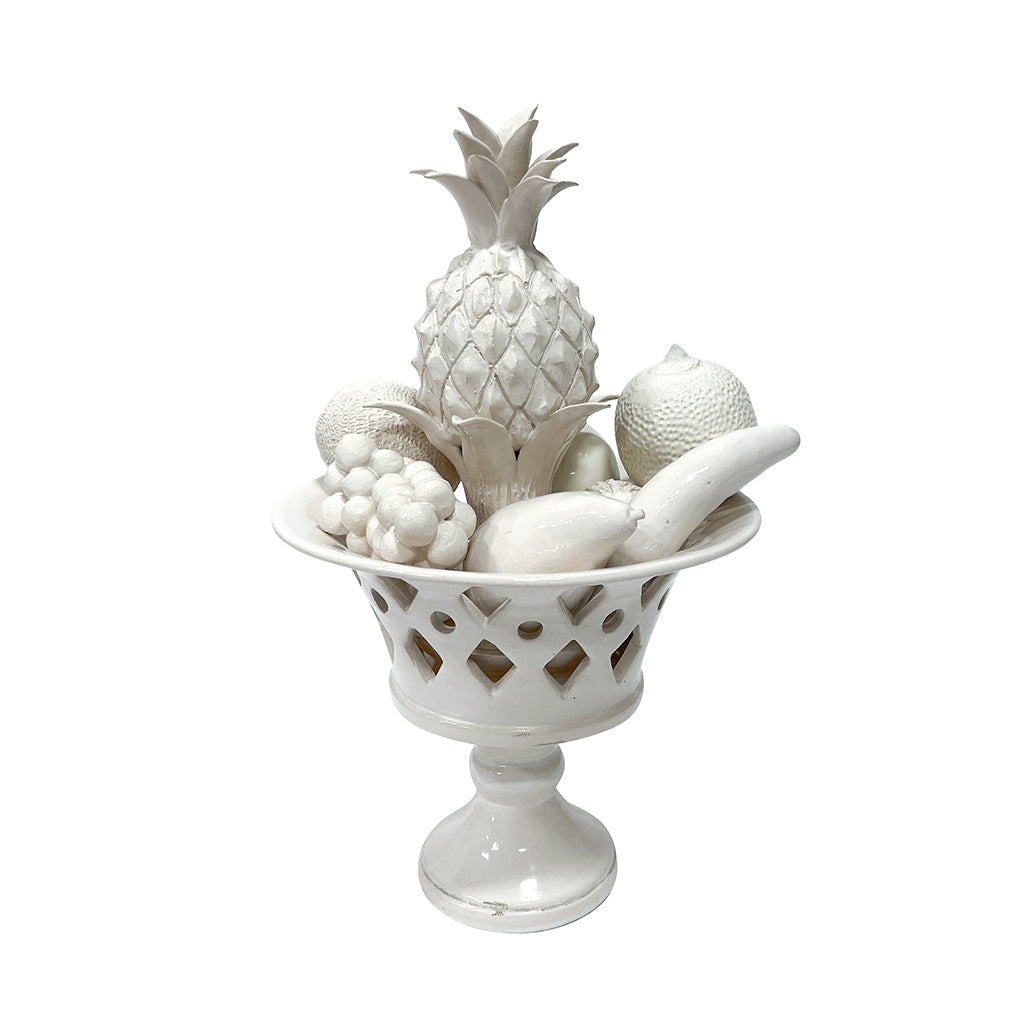 Image of A Vintage Jean Roger Pineapple Coupe with Fruits, c. 1950s