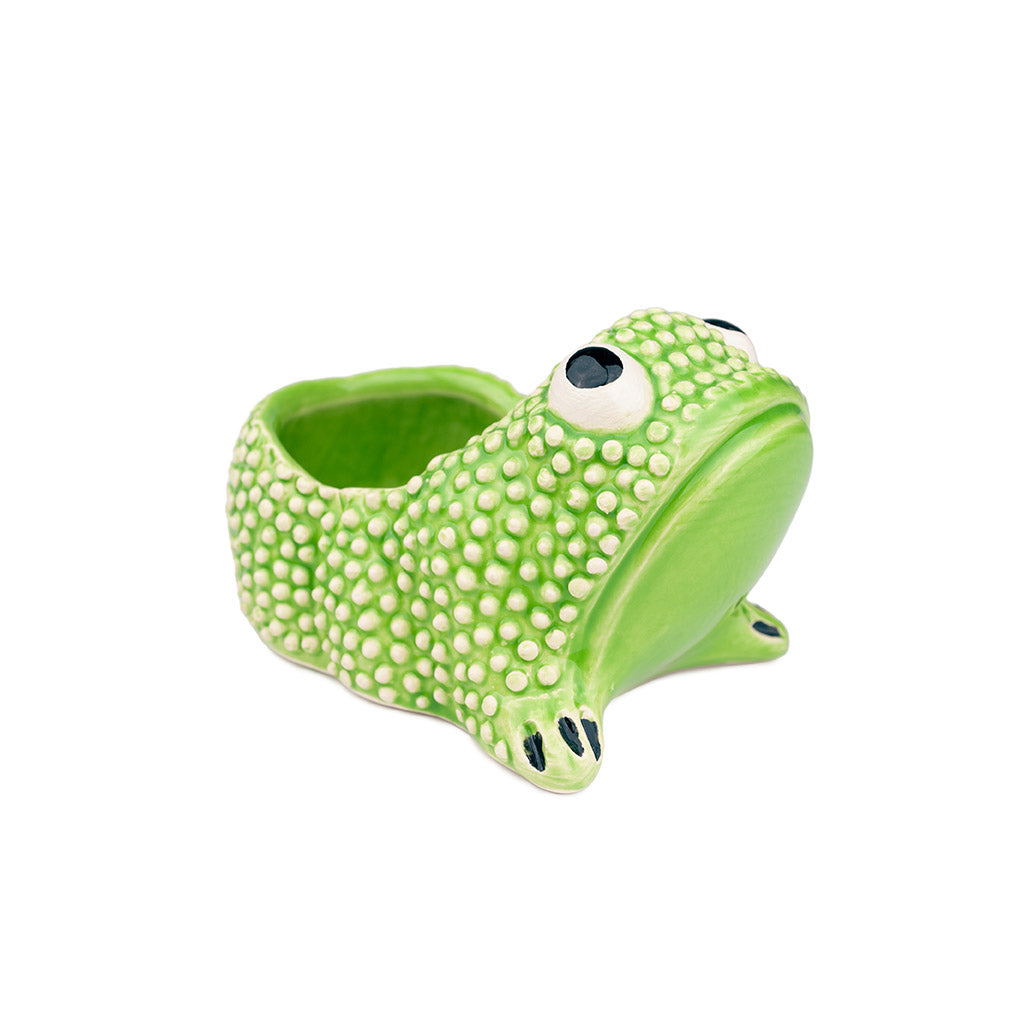 Image of Jean Roger Small Ceramic Frog Cachepot