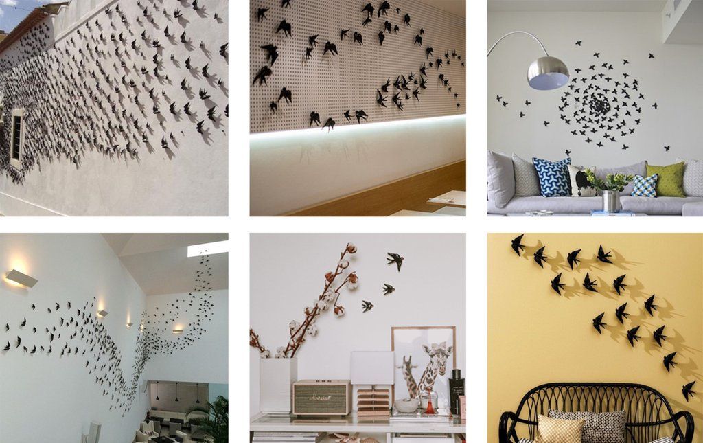 How to use swallows for decoration