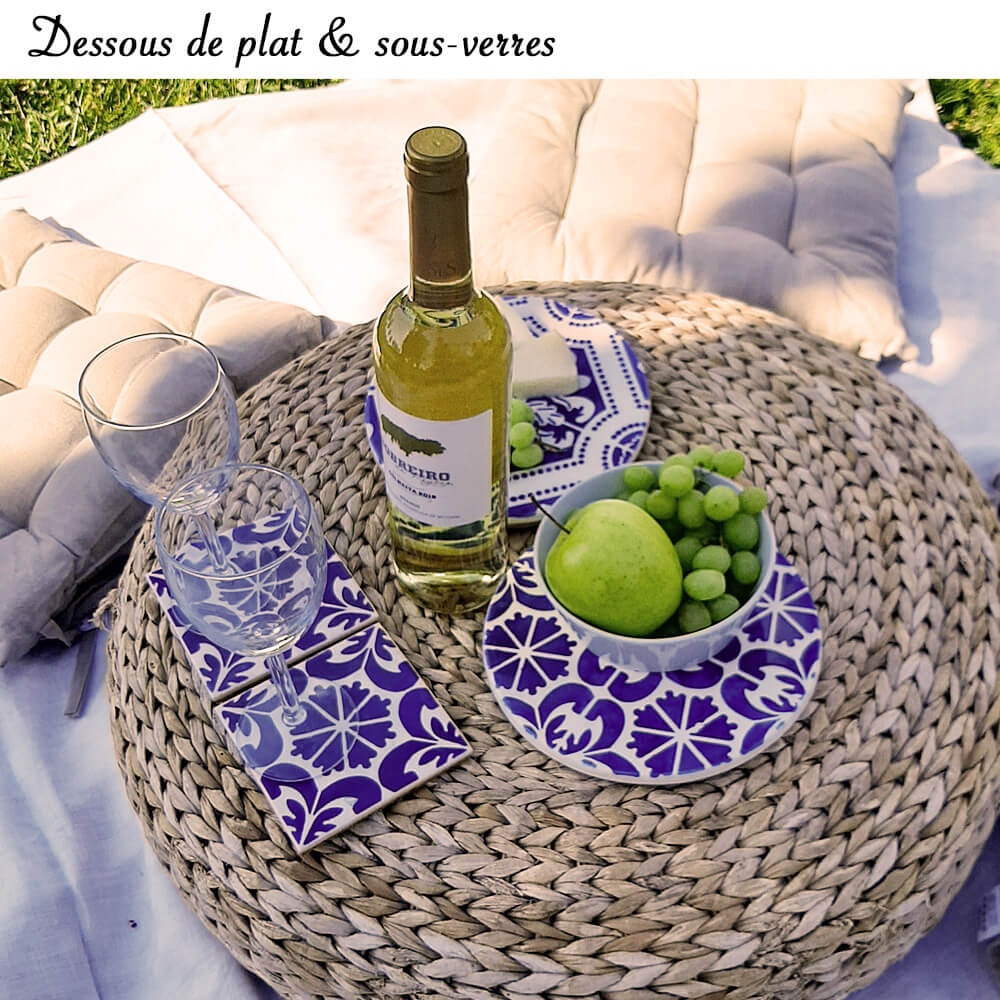 Dessous de plat & sous-verres - Vaisselle portugaise 100% faite à la main