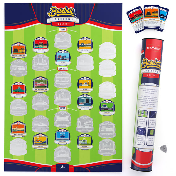 baseball mother's day gift idea - scratch-off poster