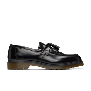 Adrian Smooth Leather Tassel Loafers, Black
