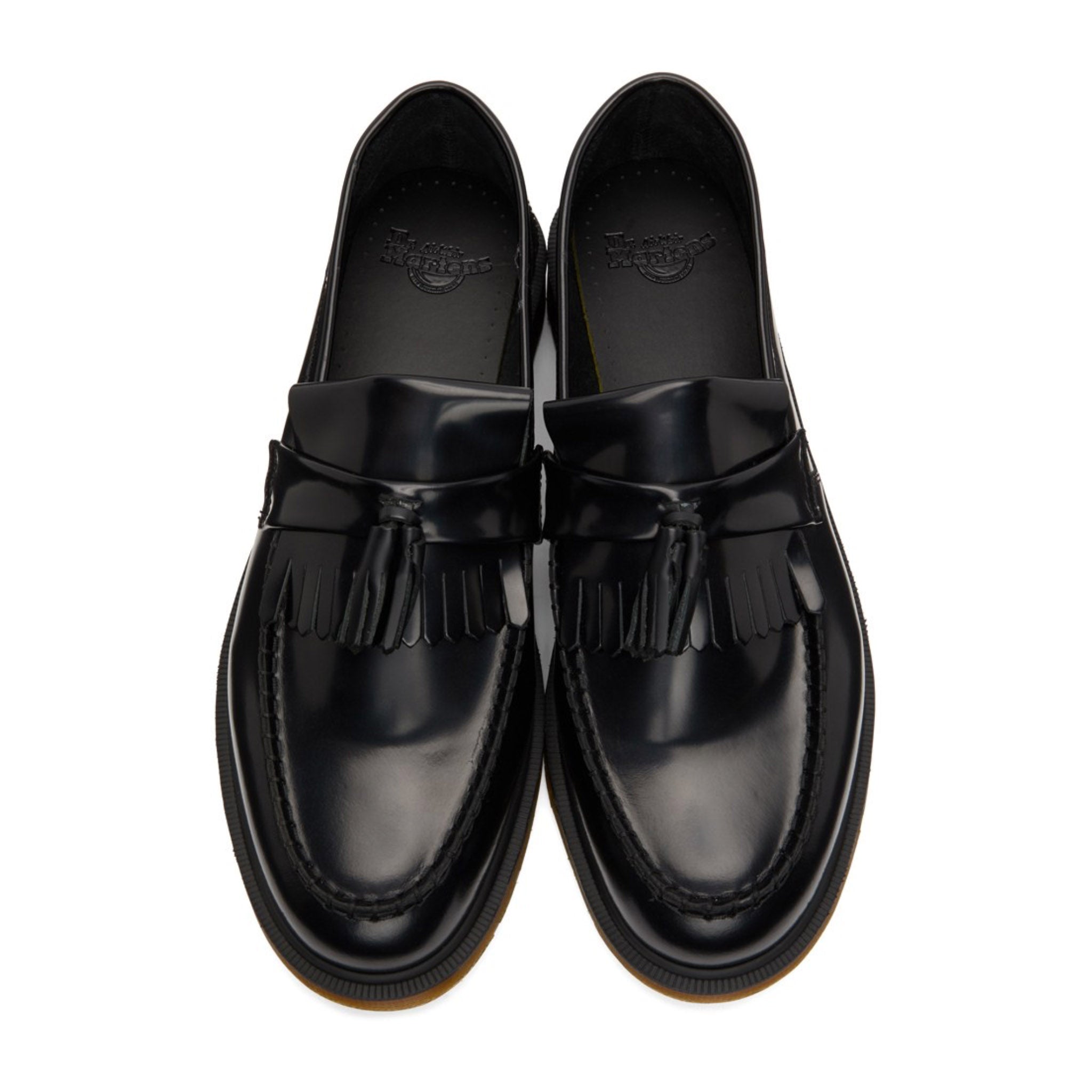 Dr. Martens Adrian Smooth Leather Tassel Loafers (Black Polished Smoot ...