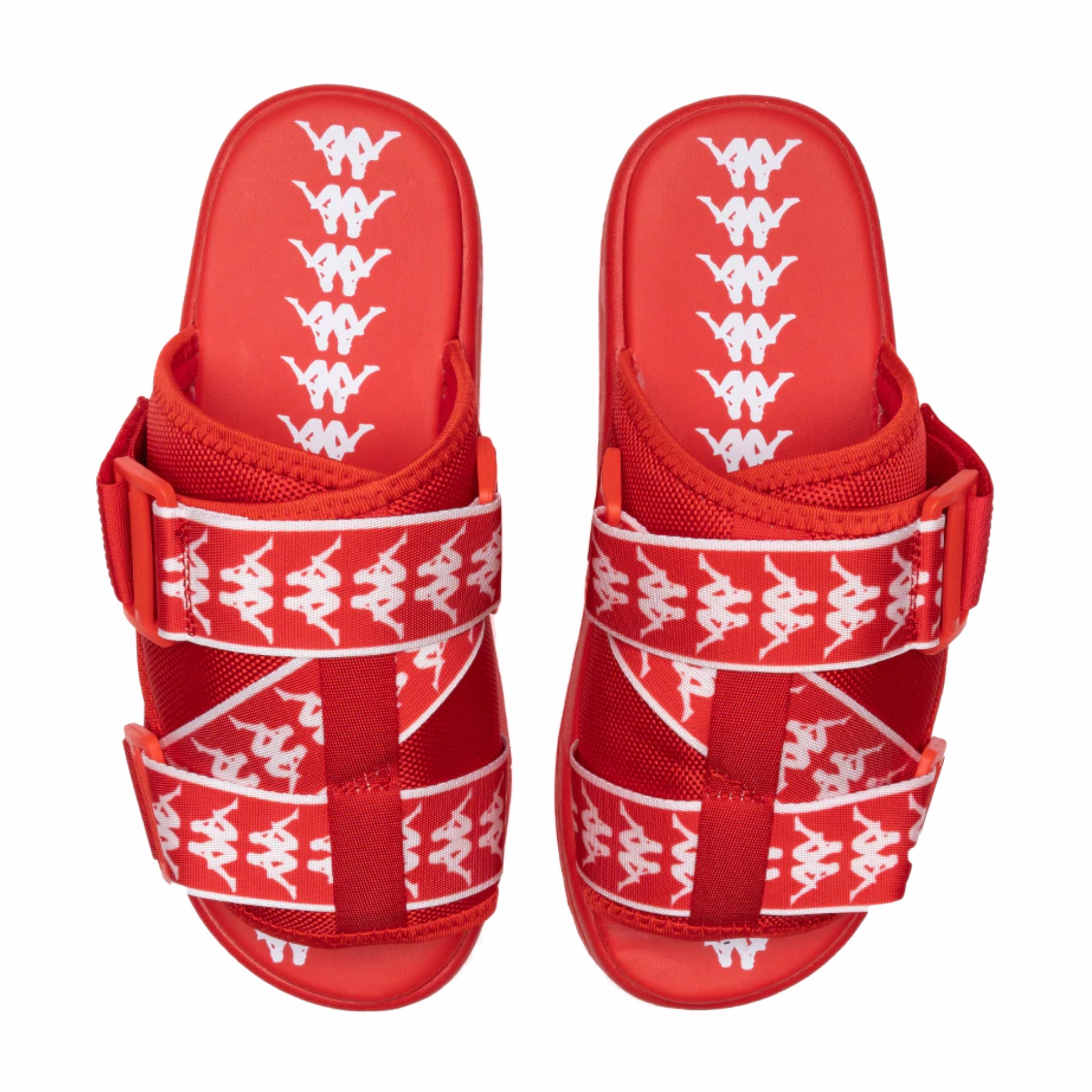 August – Kappa 222 Banda Mitel 1 Sandal (Flame Red-White-Red)