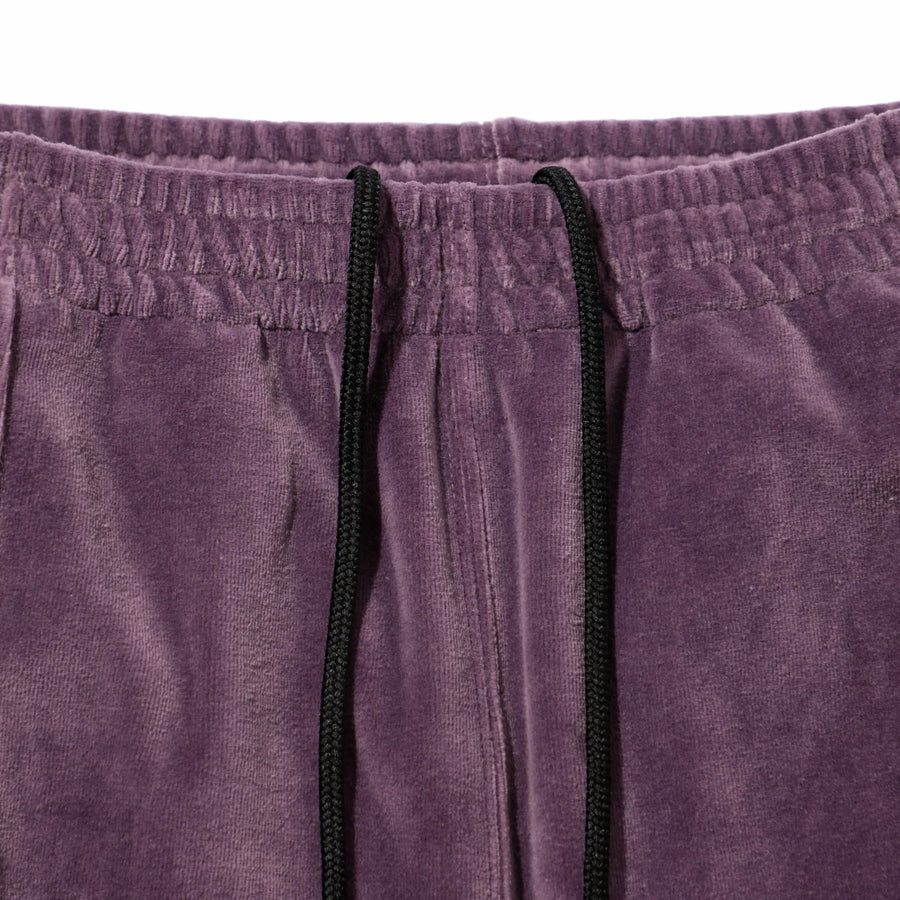 Needles Narrow Track Pant - C/PE Velour (Purple/Black)