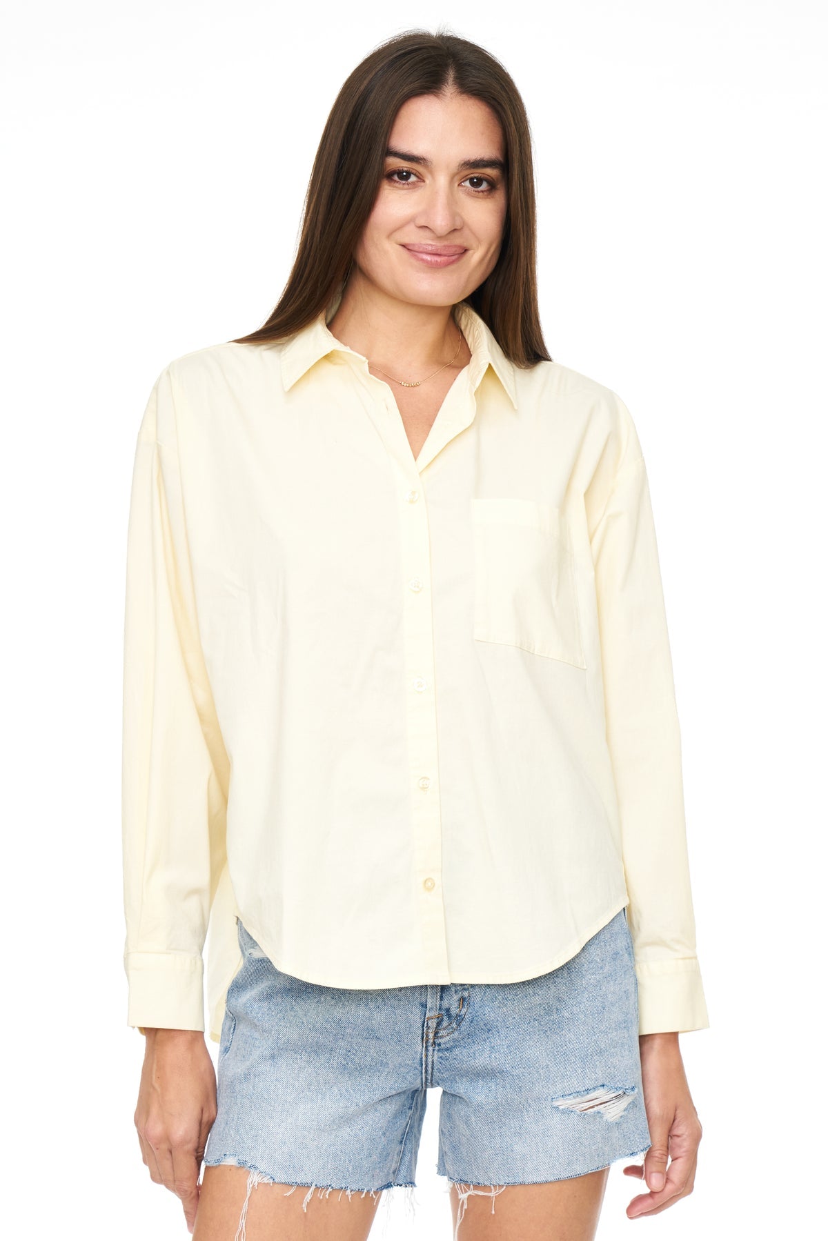 Pistola | Sloane Oversized Button Down Shirt in Butter Yellow – Shop BC2