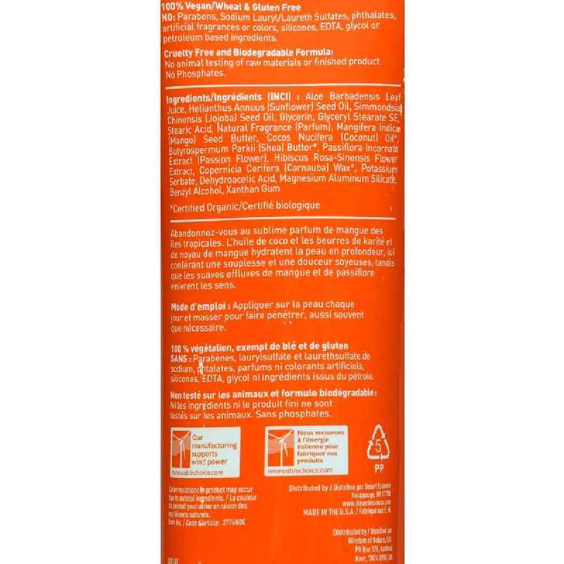 Desert Essence Hand And Body Lotion Island Mango 8 Fl Oz