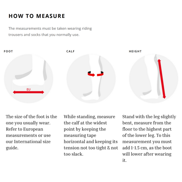 Ego7 Boot Measurement Guide | Malvern Saddlery
