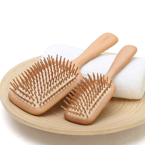 Brosse à cheveux en bois de bambou naturel, légère, vegan, bio, naturelle, pour démêler et lisser les cheveux en douceur, brillance, douceur, chevelure, soin capillaire, bio, écologique, recyclable, naturel, shampoing, henne, poudre, sanglier, peigne, peigner