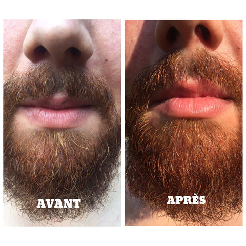 Vous avez quelques poils blancs dans votre barbe et vous souhaitez les camoufler? Votre barbe n'est pas assez fournie et vous voulez foncer la couleur, effet plus dense ? Henné, indigo, noyer, amla, coloration 100% naturelle, densifier barbe, soin homme, rasage, couleur, poil, roux foncé, teinture végétale, recette