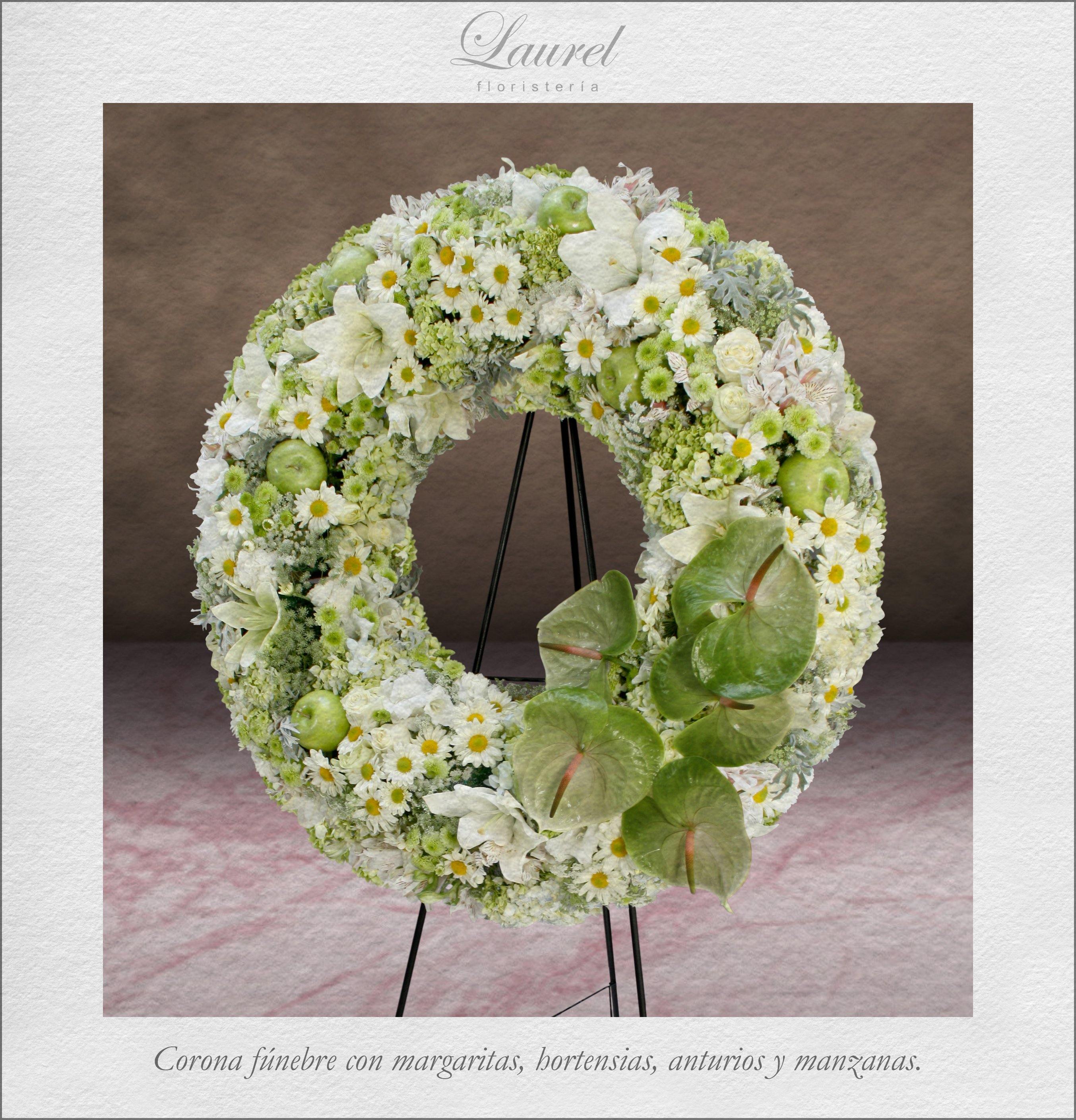Corona para funeral I ESPERANZA – Laurel Floristería
