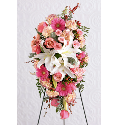 Medallón Floral para difunto | PERDURACION – Laurel Floristería