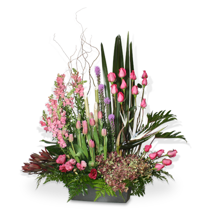 Arreglo Floral Tulipanes y Rosas | MAGNO – Laurel Floristería