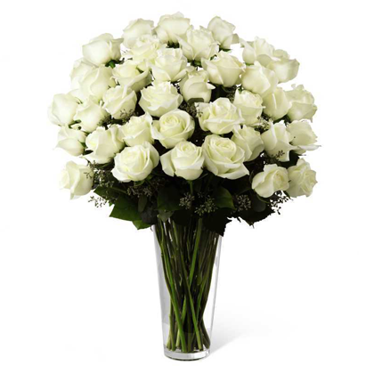 Arreglo Floral Rosas Blancas | TRANSPARENT – Laurel Floristería