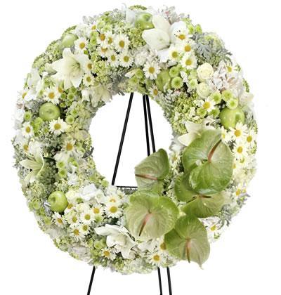 Corona para funeral I ESPERANZA – Laurel Floristería