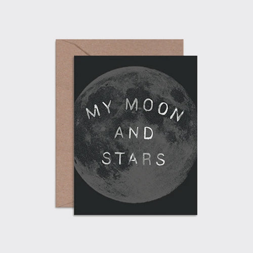 Moon and stars card