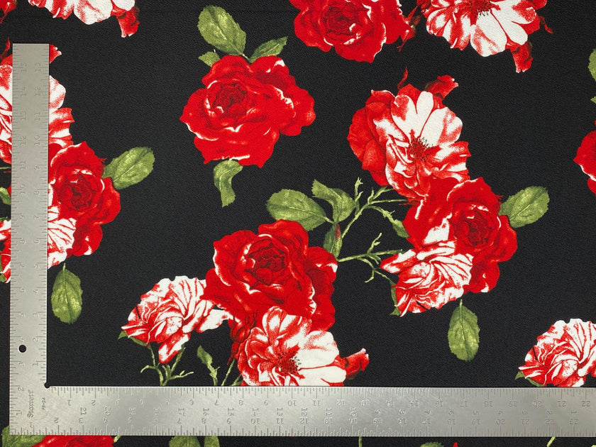 Liverpool Knit Floral Print Fabric