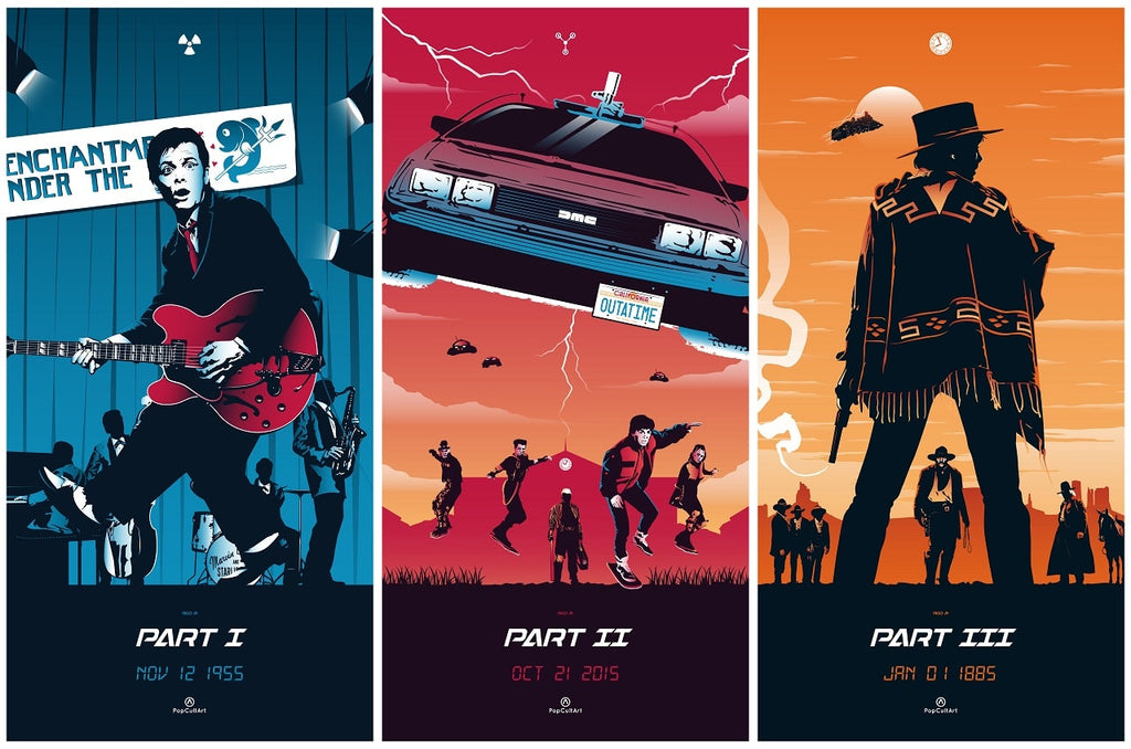 Back to the Future Trilogy by Rico Jr. | PopCultArt