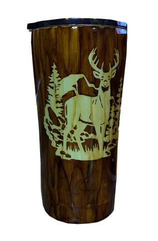 Personalized Aurora Borealis Arctic Wildlife Tumbler 20oz, Northern Lights  Custom Travel Cup, Owl Wolf Reindeer Winter Insulated Cup 