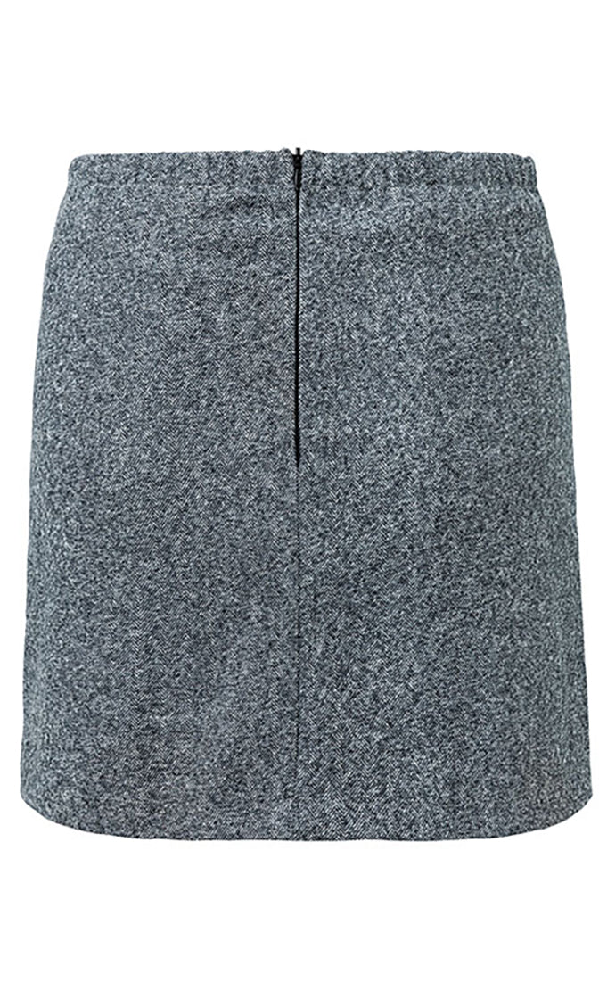 Monday To Friday Button Front Asymmetric High Waist Pencil Mini Skirt ...